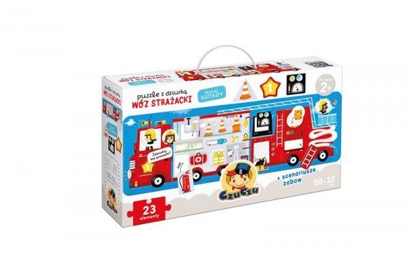CzuCzu CzuCzu Puzzle z dziurką Wóz strażacki 90401