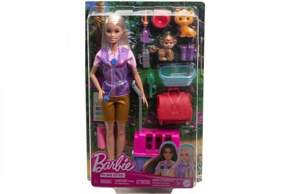 MATTEL Barbie Weterynarz ratowniczka zwierząt HRG50
