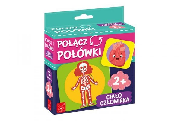 KANGUR - GRY Połącz połówki Ciało człowieka 41305
