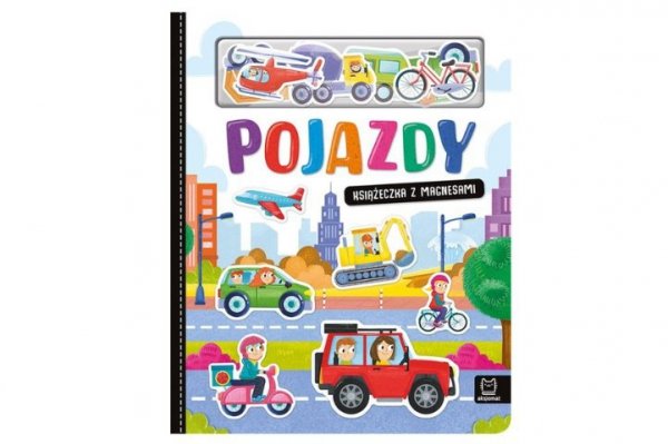 AKSJOMAT Książeczka z magnesami Pojazdy 38801