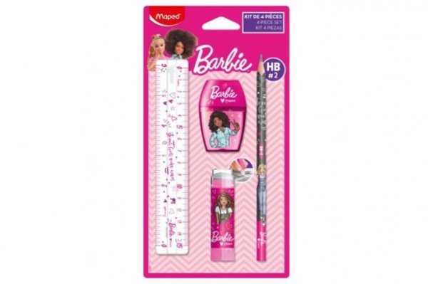 CX DYSTRYBUCJA - MAPED Barbie zestaw art.szkolnych 4el 981867