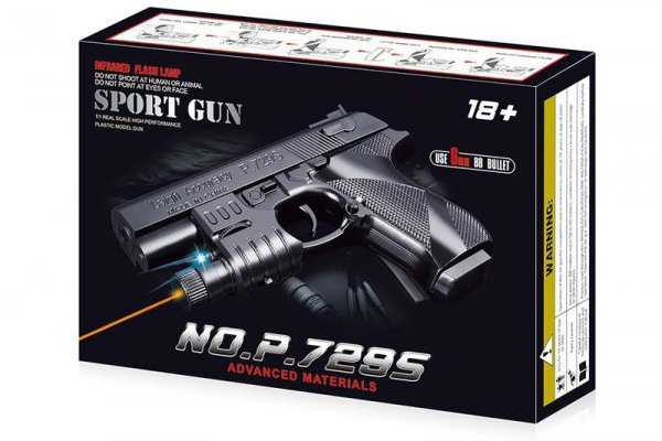 CABOTOYS Pistolet na kulki/światło K633 95154