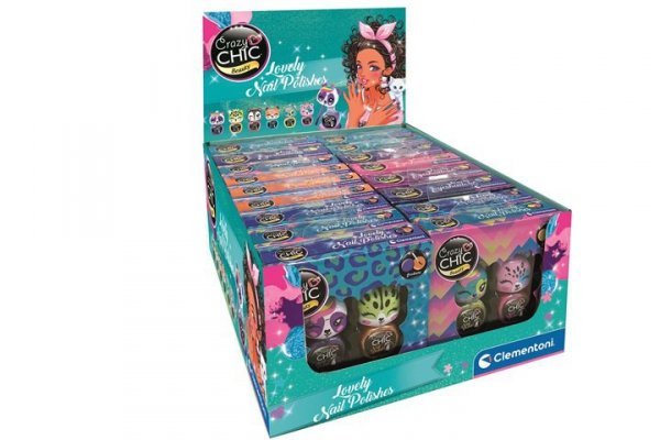 CLEMENTONI - ZABAWKI CLE Crazy Chic 2xlakier Lovely 3wz 18/disp 18849