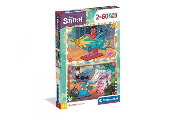 CLEMENTONI - PUZZLE CLE puzzle 2x60 SuperKolor Stitch 24822