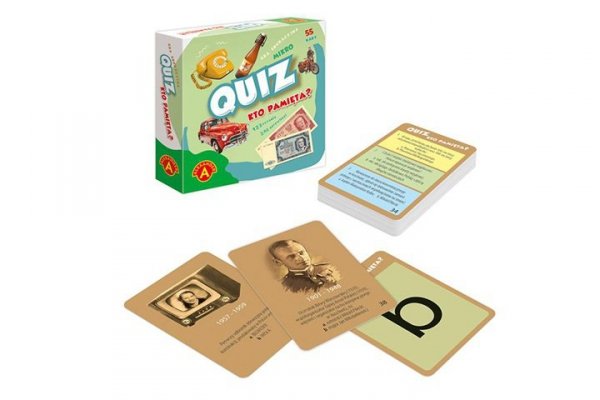 ALEXANDER Quiz Kto pamięta kieszonkowa gra edukacyjna 28669
