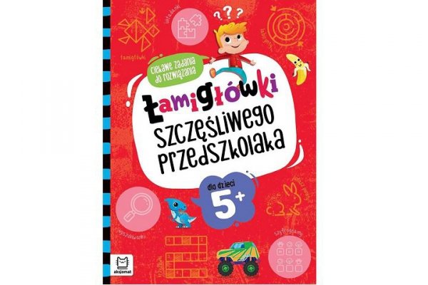 AKSJOMAT Łamigłówki szczęśl.przedszk.Ciek.zadania 5+ 39693