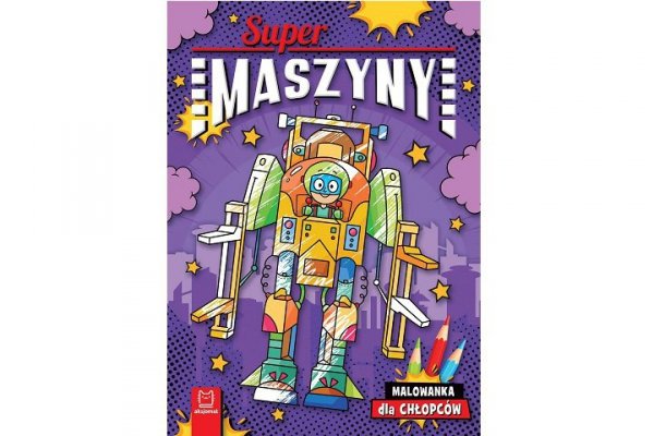 AKSJOMAT Supermaszyny Malowanka dla chłopców 39914