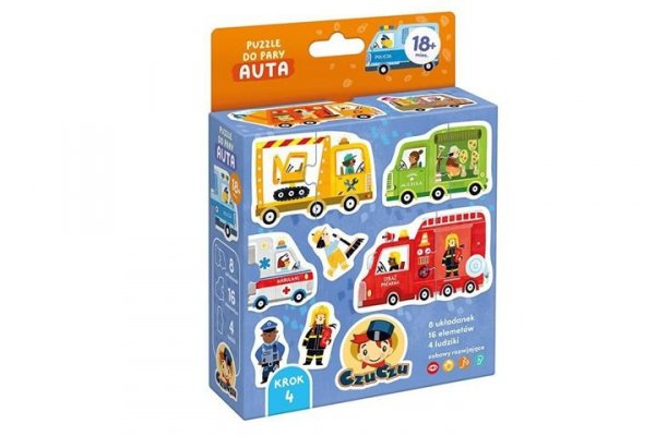 CzuCzu CzuCzu Puzzle do pary Auta 18m+ 93778