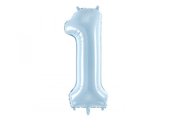 PARTYDECO Balon fol.Cyfra 1 72cm j.nieb.34587