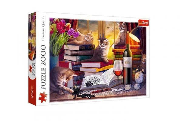 TREFL PUZZLE 2000 Koci wieczór 27126