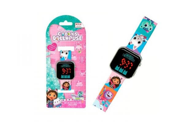 KIDS EUROSWAN HISZPANIA Gabby zegarek cyfrowy LED 76711