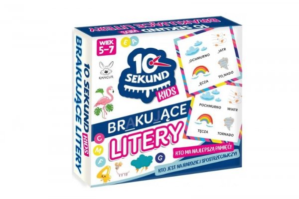 KANGUR - GRY 10 Sekund Kids Brakujące litery 42432