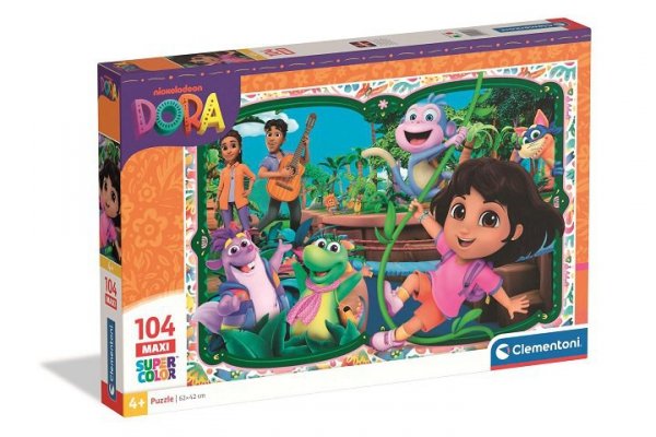 CLEMENTONI - PUZZLE CLE puzzle 104 Maxi SuperKolor Dora 25076