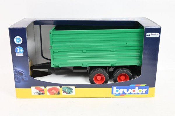 BRUDER - ATA BRUDER przyczepa 2-osiowa wysokie burty 02010