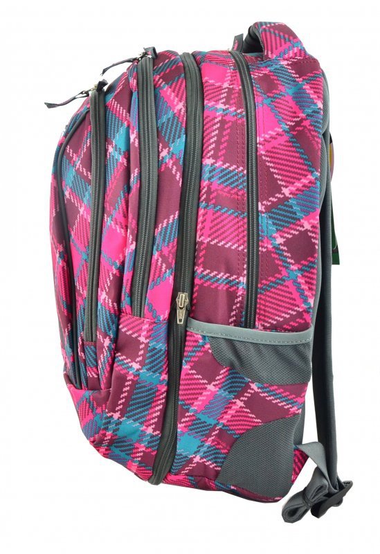 CooLPack COOLPACK PLECAK MŁODZIEŻOWY 2W1 COMBO CRANBERRY CHECK