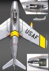 ACADEMY U.S. AIR FORCE F-86F THE HUFF 12234 SKALA 1:48