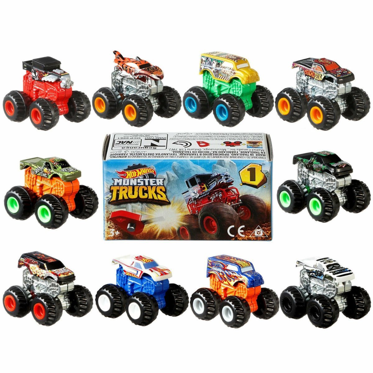 Hot Wheels - Mini Monster Truck série 3 - Mattel - Loja de Brinquedos