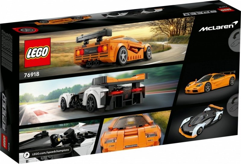 LEGO SPEED CHAMPIONS MCLAREN SOLUS GT I MCLAREN F1 LM 76918 9+