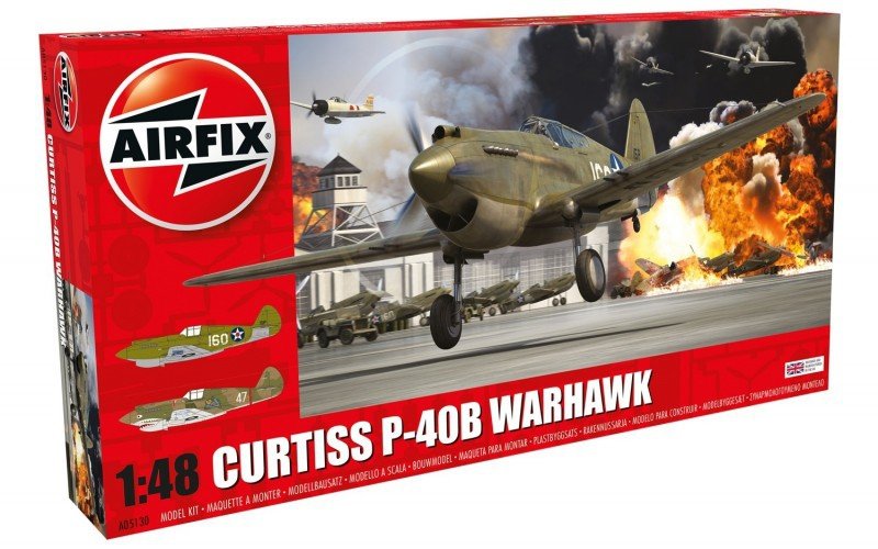 AIRFIX CURTISS P-40B WARHAWK 05130 SKALA 1:48
