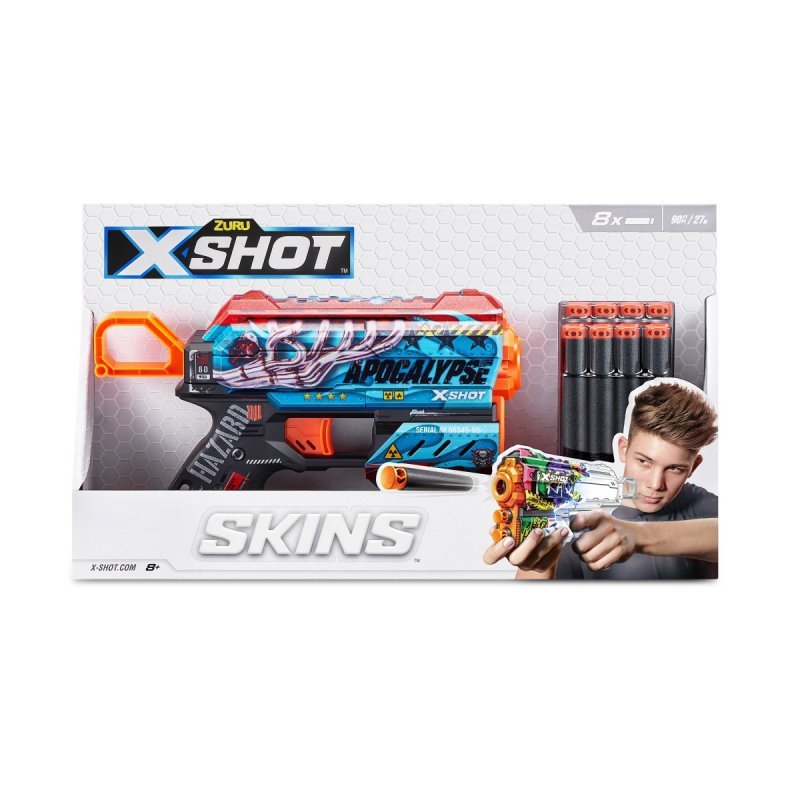 X-SHOT WYRZUTNIA WZÓR G SKINS-FLUX (8 STRZAŁEK) 8+