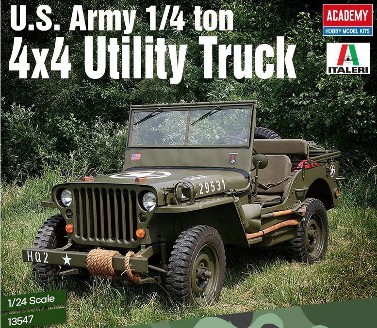 ACADEMY U.S. ARMY 1/4 TON 4X4 UTILITY TRUCK 13547 SKALA 1:24