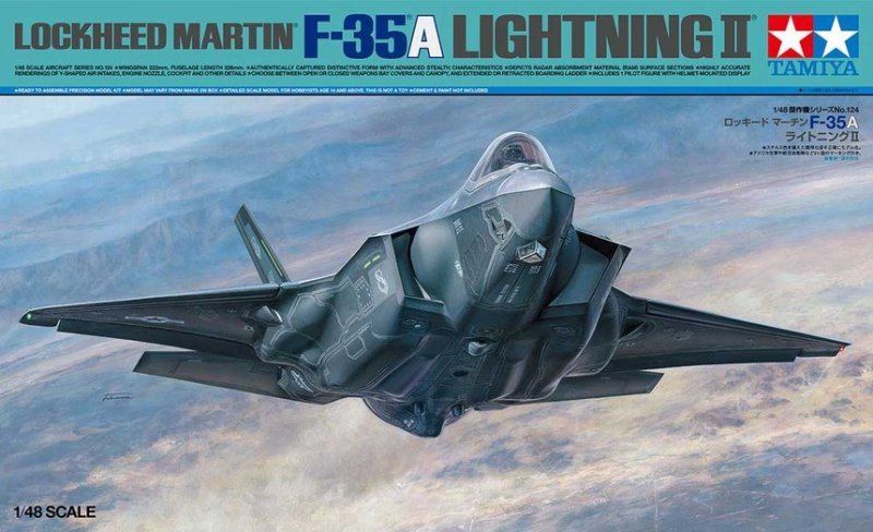 TAMIYA LOCKHEED MARTIN F-35A LIGHTNING II 61124 SKALA 1:48