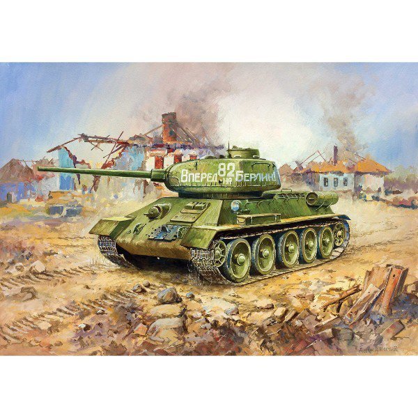 ZVEZDA T-34/85 SOVIET MEDIUM TANK 5039 SKALA 1:72