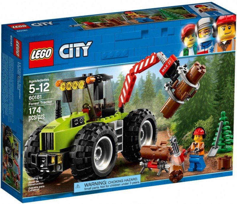 LEGO CITY TRAKTOR LEŚNY 60181 5+
