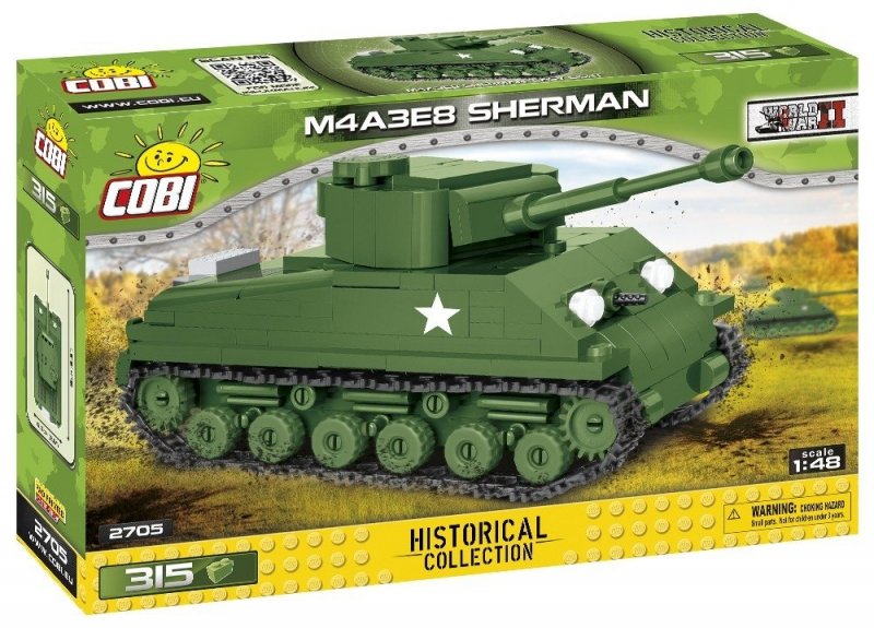 COBI HISTORICAL M4A3E8 SHERMAN 2705 6+