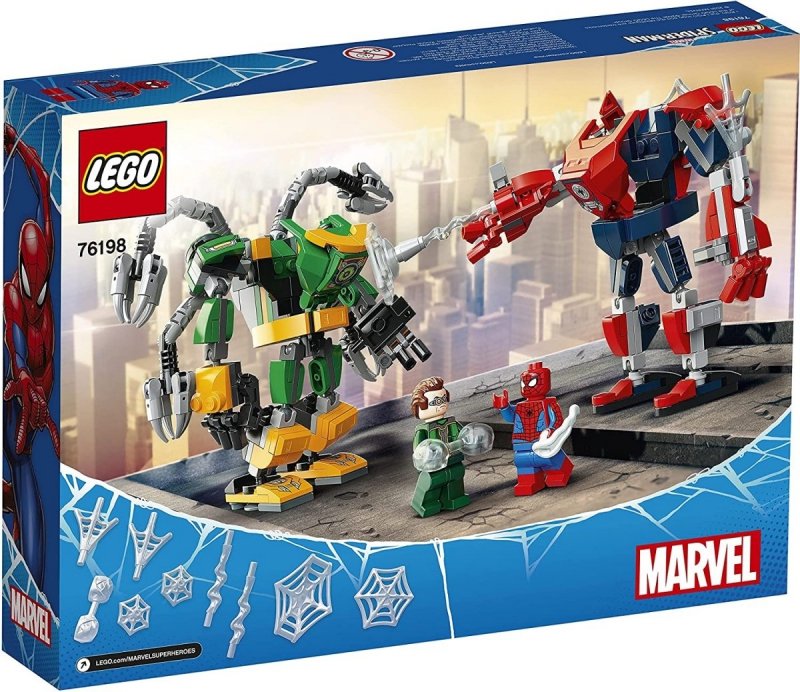 LEGO SUPER HEROES BITWA MECHÓW SPIDER-MANA I DOKTORA OCTOPUSA 76198 7+