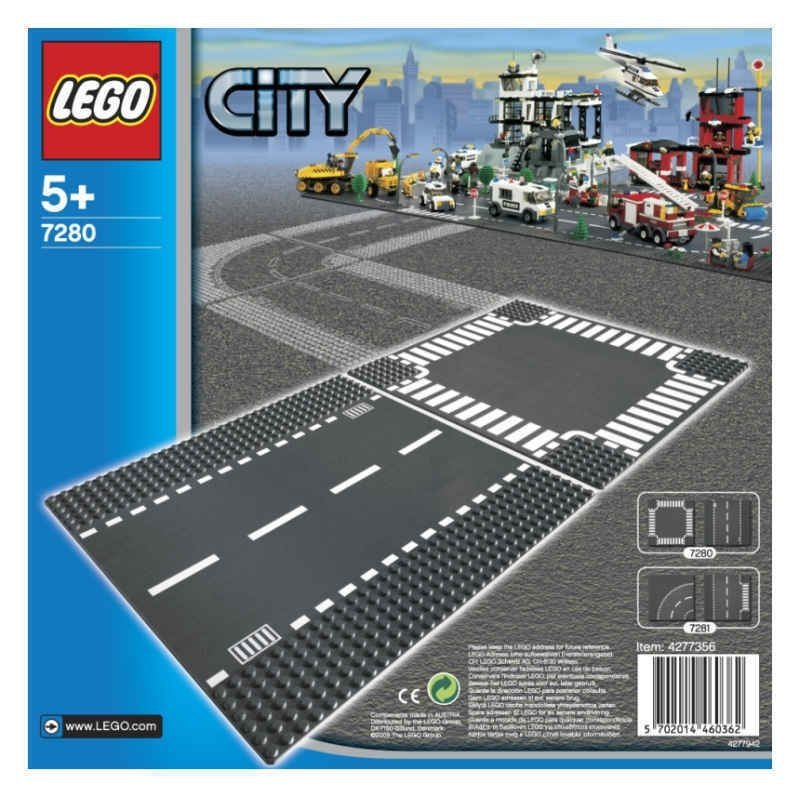 LEGO CITY ODCINEK PROSTY I SKRZYŻOWANIE 7280 5+