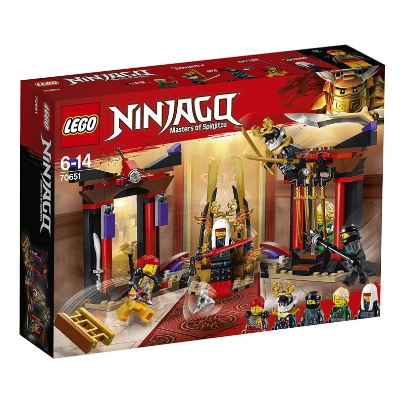 LEGO NINJAGO STARCIE W SALI TRONOWEJ 70651 6+