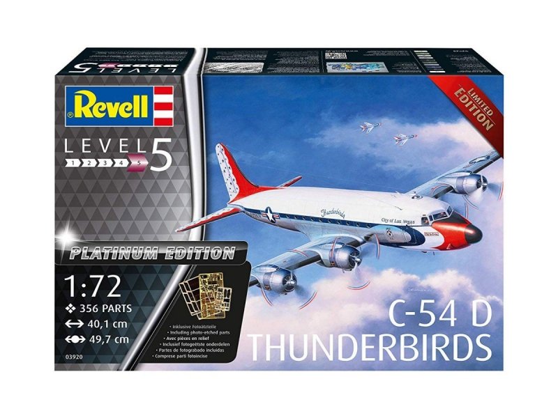 REVELL C-54D THUNDERBIRDS EDYCJA PLATINUM 03920 SKALA 1:72