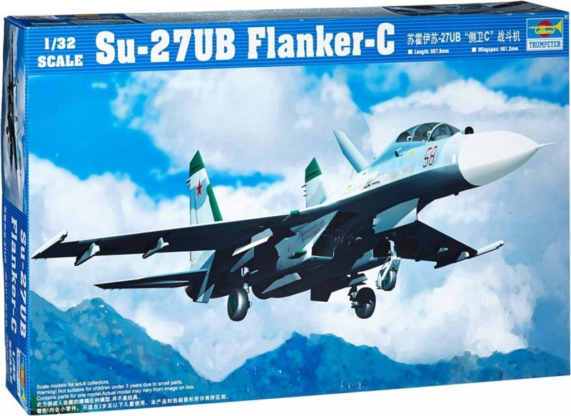 TRUMPETER SU-27UB FLANKER-C 02270 SKALA 1:32
