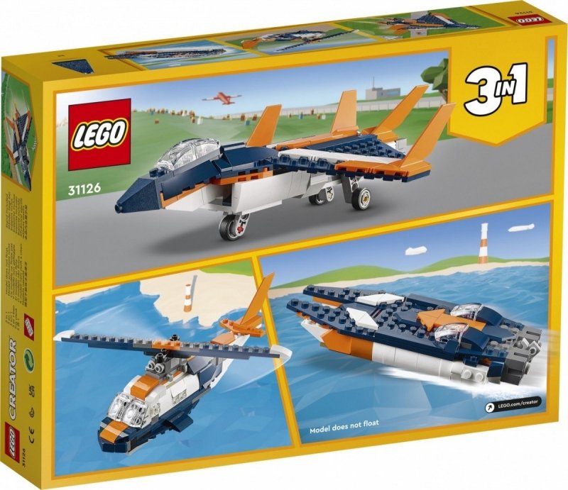 LEGO CREATOR ODRZUTOWIEC NADDŹWIĘKOWY 3W1 31126 7+