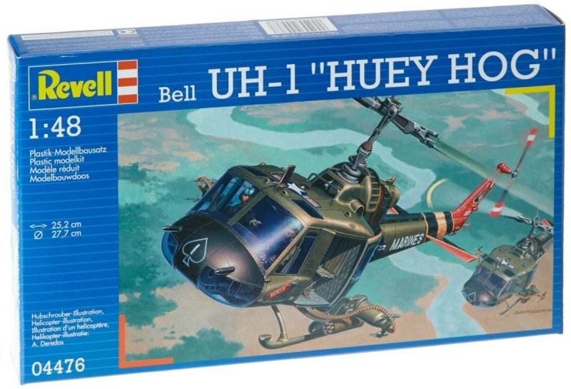 REVELL BELL UH-1 HUEY HOG SKALA 1:48 8+