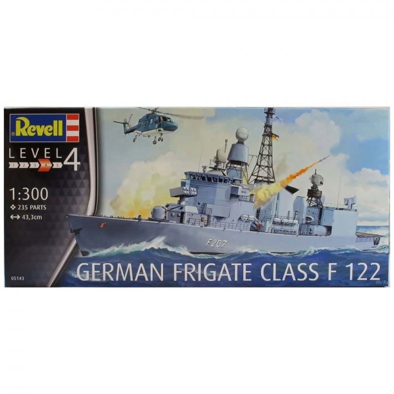 REVELL GERMAN FRIGATE CLASS F122 05143 SKALA 1:300