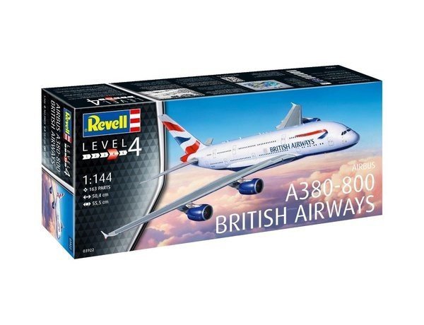 REVELL A-380-800 BRITISH AIRWAYS 	03922 SKALA 1:144
