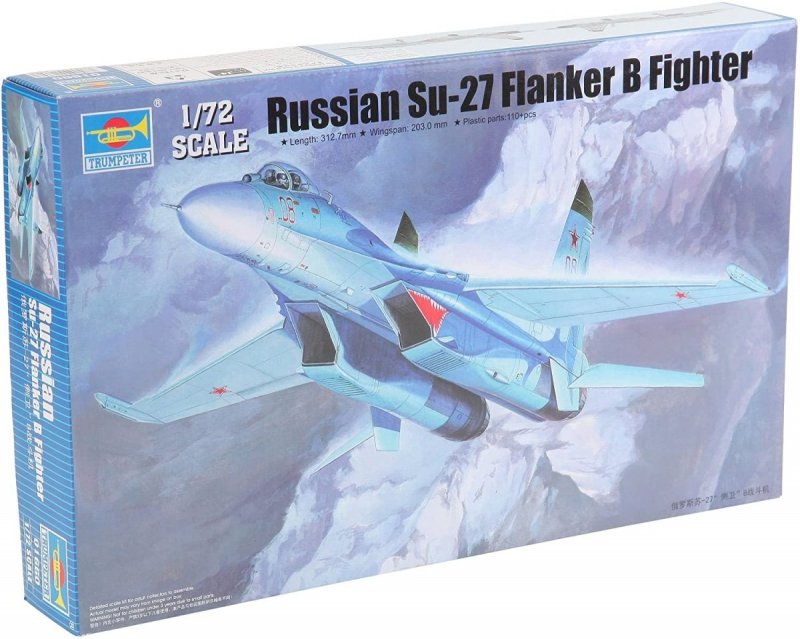 TRUMPETER SU-27 FLANKER B 01660 SKALA 1:72