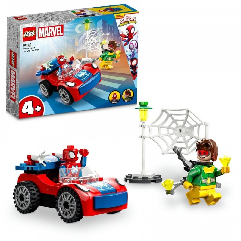 LEGO SUPER HEROES SAMOCHÓD SPIDER-MANA I DOC OCK 10789 4+