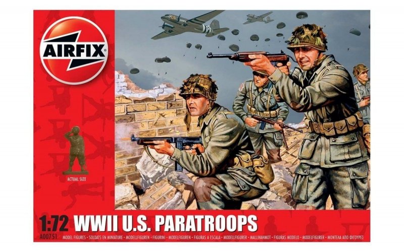 AIRFIX WWII US PARATROOPS 00751 SKALA 1:72