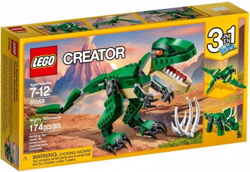 LEGO CREATOR POTĘŻNE DINOZAURY 31058 7+