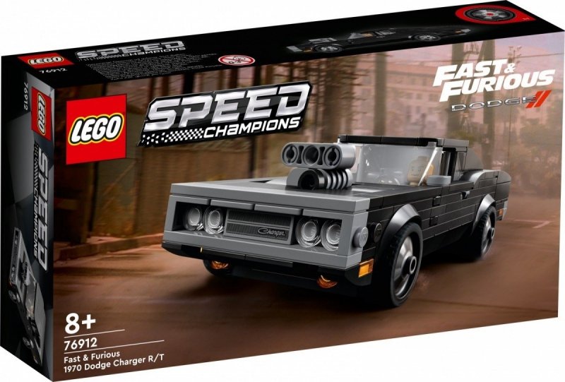 LEGO SPEED CHAMPIONS FAST &amp; FURIOUS 1970 DODGE CHARGER R/T 76912 8+