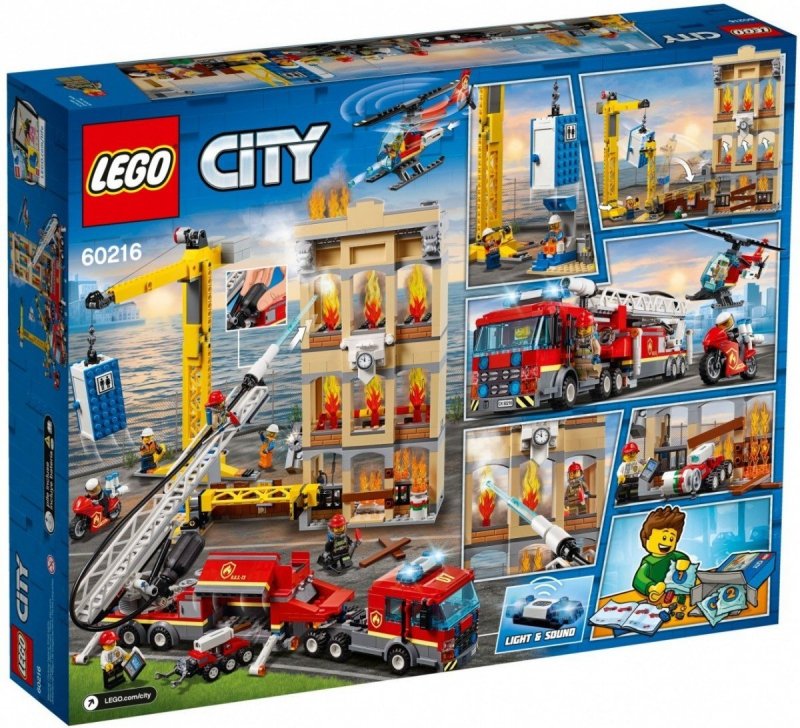 LEGO CITY STRAŻ POŻARNA W ŚRÓDMIEŚCIU 60216 6+