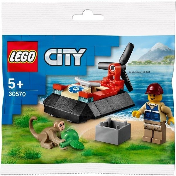 LEGO CITY PODUSZKOWIEC RATOWNIKÓW DZIKICH ZWIERZĄT 30570 5+