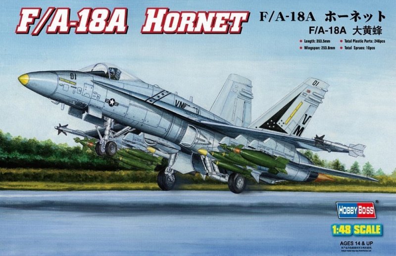 HOBBY BOSS F/A-18A HORNET 80320 SKALA 1:48