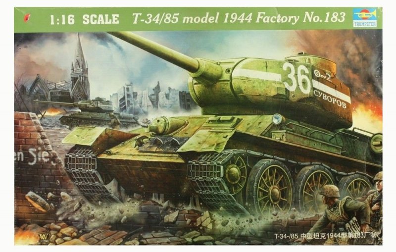 TRUMPETER T-34/85 MODEL 1944 00902 SKALA 1:16
