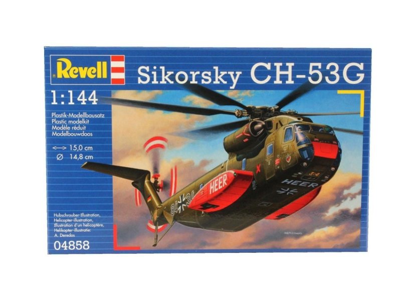 REVELL MODEL CH-53G HEAVY TRANSPORT 04858 SKALA 1:144