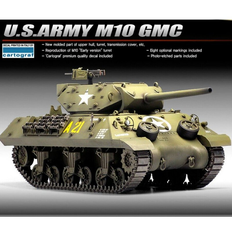 ACADEMY M10 GMC U.S.ARMY 13288 SKALA 1:35