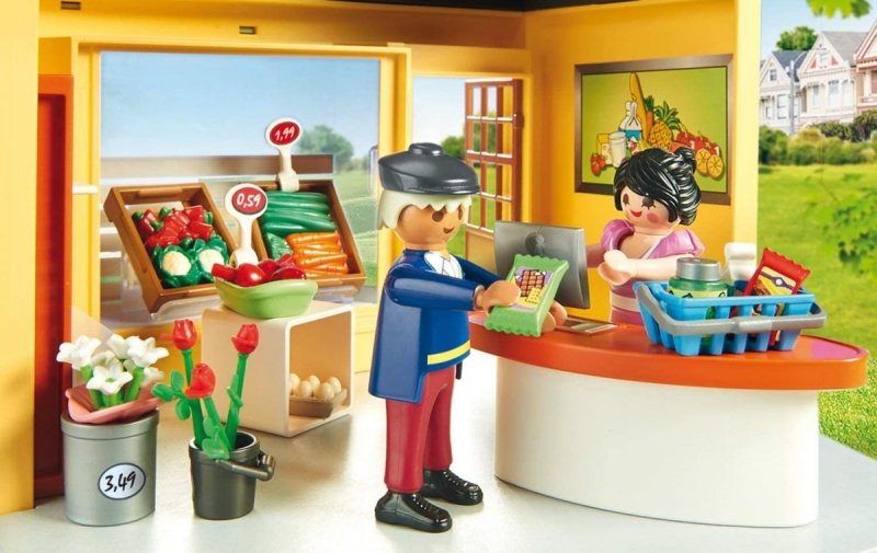 PLAYMOBIL CITY LIFE MÓJ SUPERMARKET 70375 4+